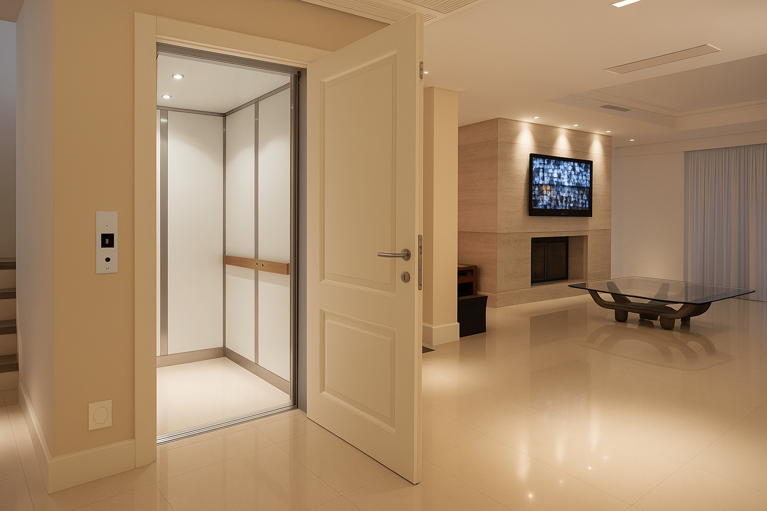 Elevador aço de carbono